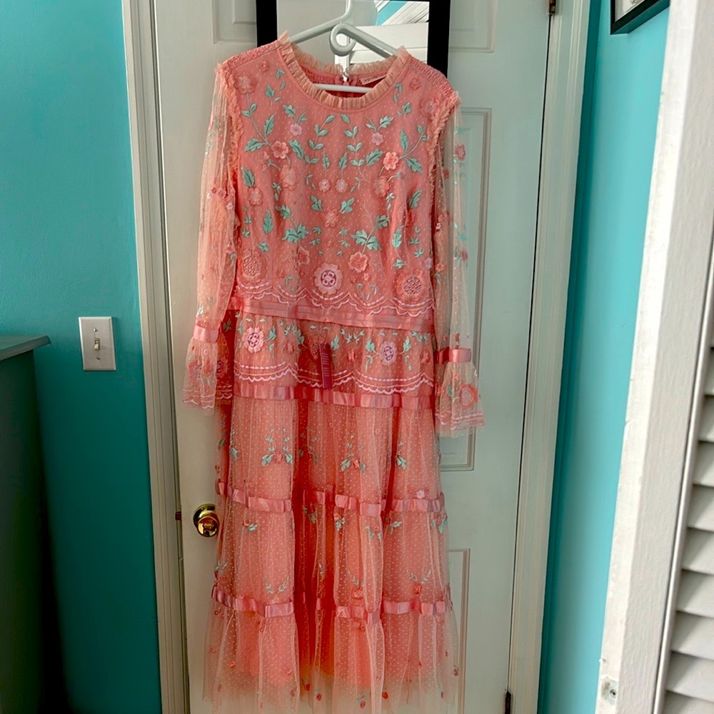 Once Upon A Spring Pink Embroidered Dresses